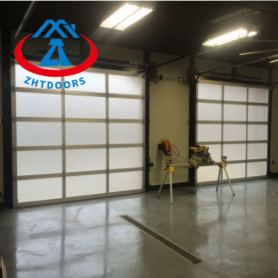 Strong Shielding Frosted Glass Garage Door