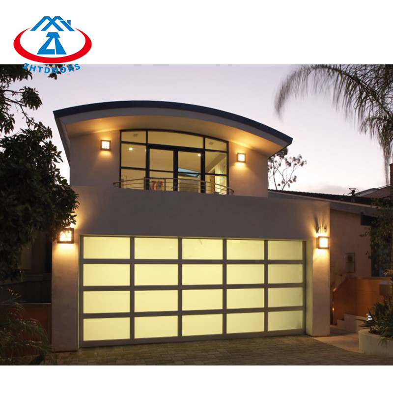 High Security Modern Glass Garage Door 9x7