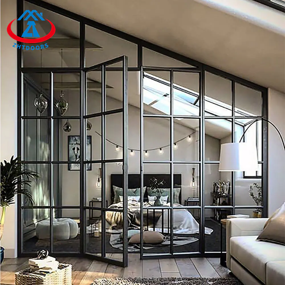 Simple And Refreshing Aluminum Alloy Narrow Frame Glass Door