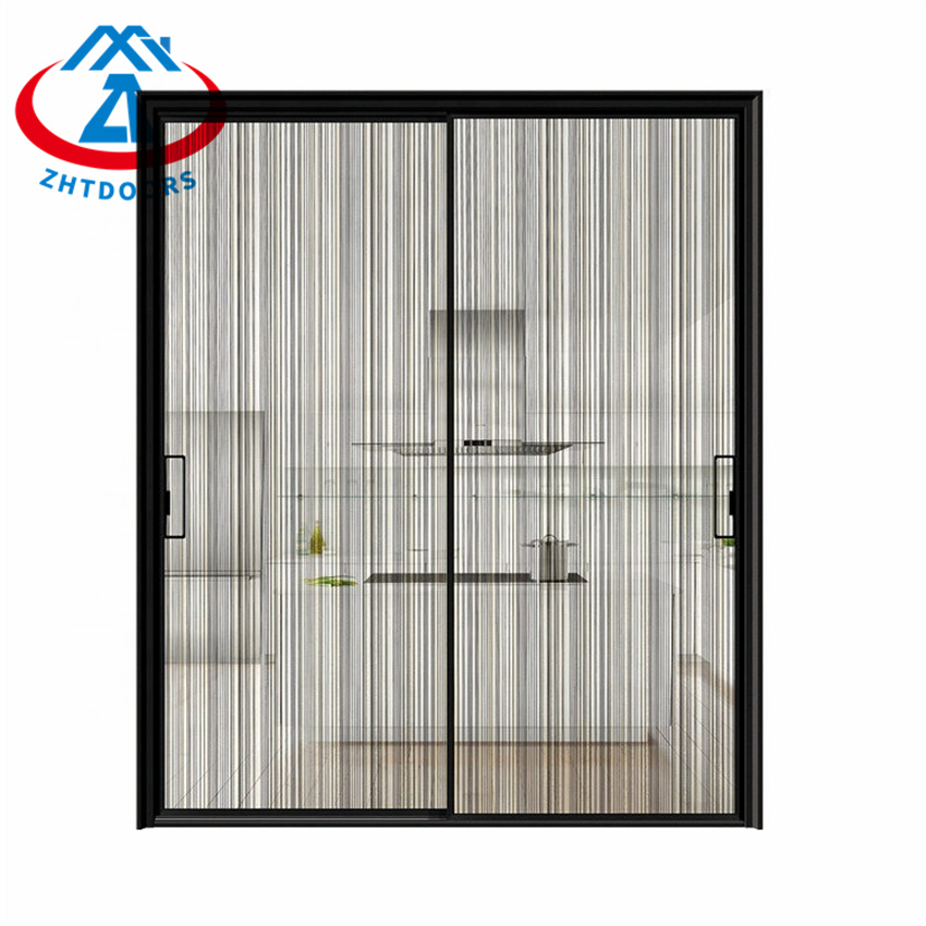 Narrow Grill Alluminum Frame Sliding Glass Doors