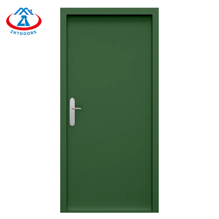 Modern Simple Indoor Metal Steel BS Standard Fireproof Single Door