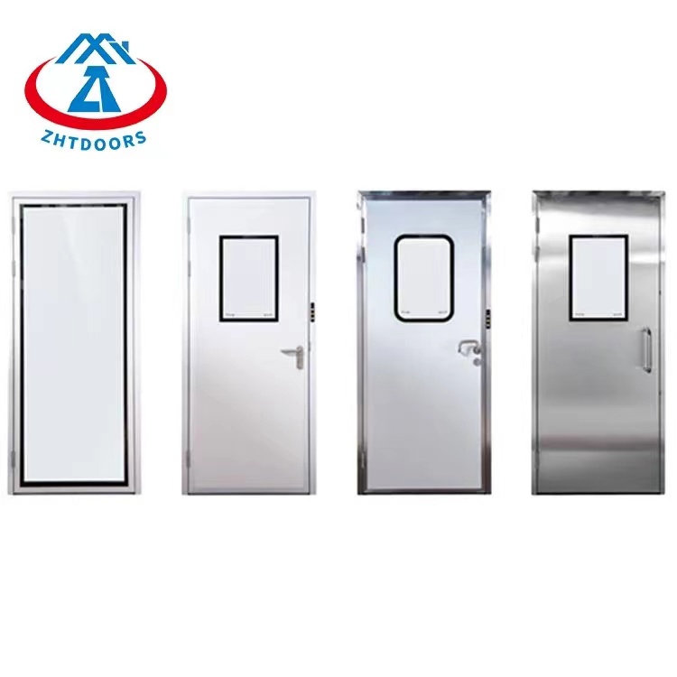 Safe And Reliable UL Standard Hospital Clean Room Fireproof Single Door