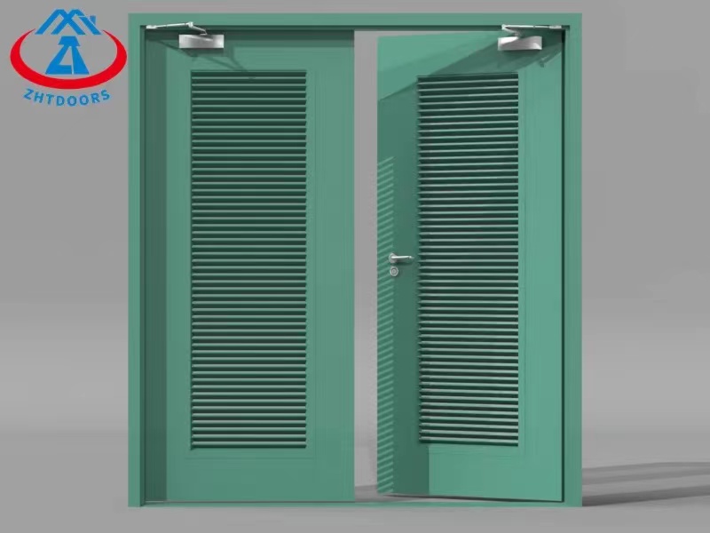 Excellent Factory BS Standard Double Leaf Louver Fire Door