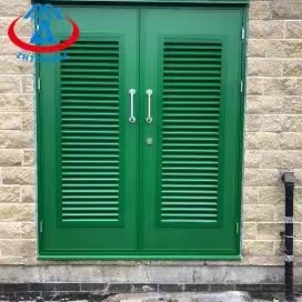 Excellent Factory BS Standard Double Leaf Louver Fire Door