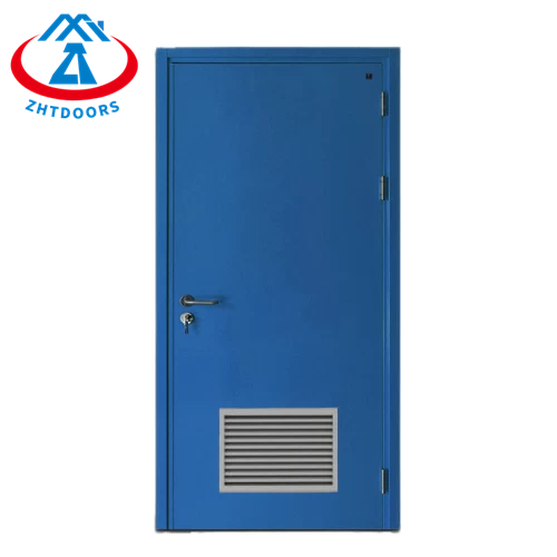 Multiple Styles Of EN Standard Blue Vandal Proof Fire Door