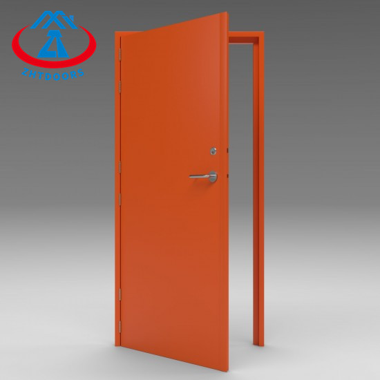 Factory Price EN Standard Safety Fireproof Metal Door Single Leaf