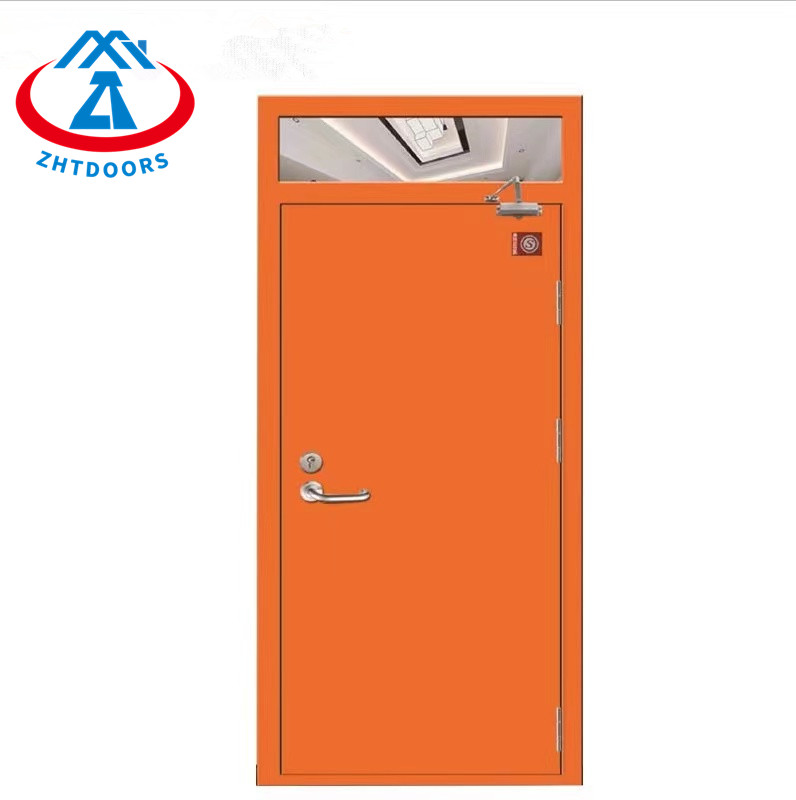 Factory Direct Sales BS Standard Emergency Fire Metal Single Door With Bright Window