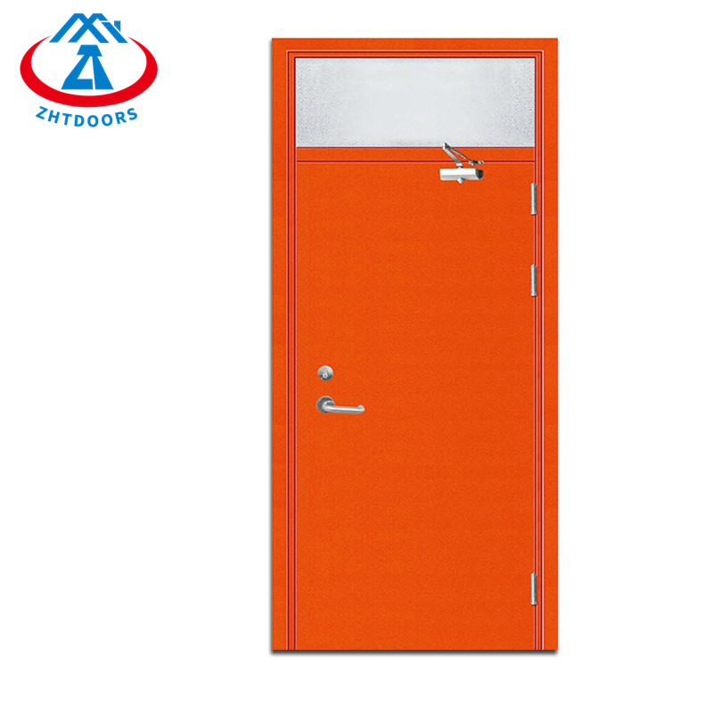 Factory Direct Sales BS Standard Emergency Fire Metal Single Door With Bright Window