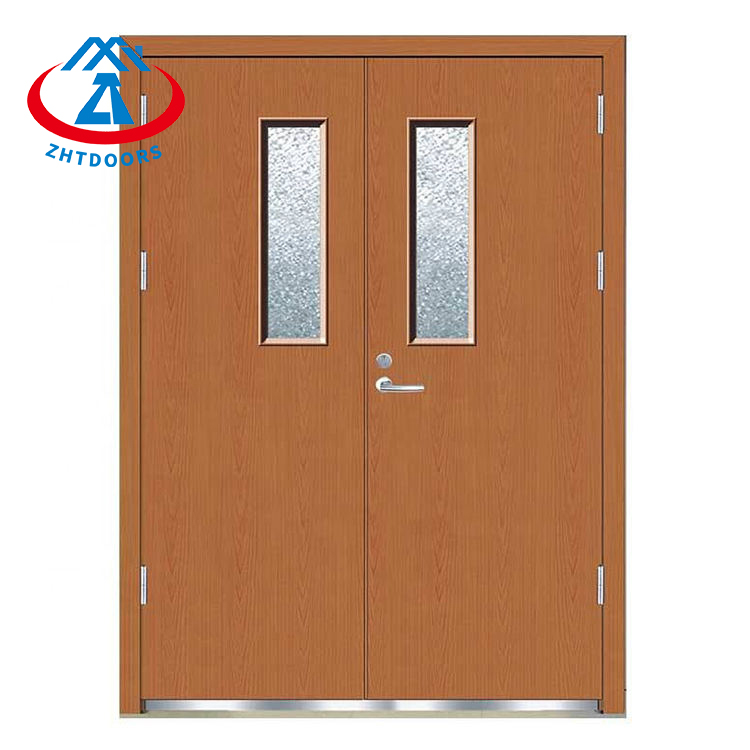 Modern AS Standard Wood Grain Color Metal Smoke Sealed Fire Door