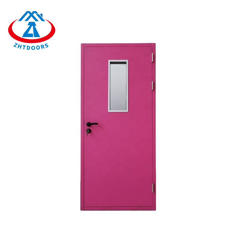 product-Factory Direct Sales BS Standard Galvanized Steel Smoke And Fire Doors-Zhongtai-img