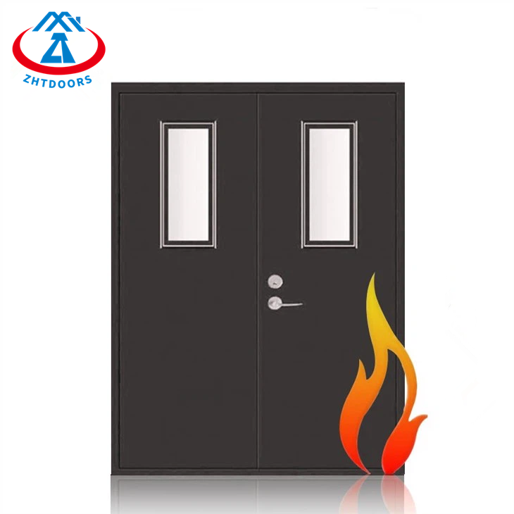 Customized Soundproof And Thickened AS Standard Steel Fireproof Double Doors