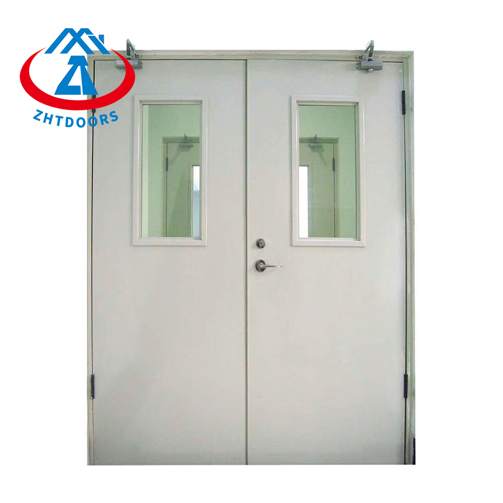 Latest Design Hot Selling UL Standard Modern Steel Metal Double Leaf Rated Door
