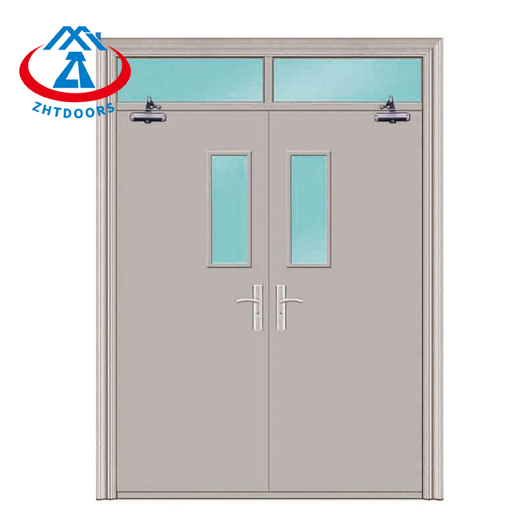 product-Zhongtai-BS Standard Modern Fire Emergency Door With Visual Window And Bright Window-img