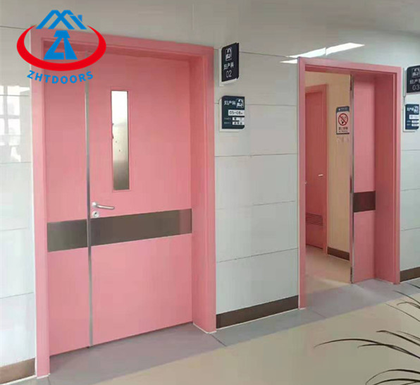 High Temperature Resistant and Smoke Resistant UL Standard Medical Clinic Exit Metal Rated Door