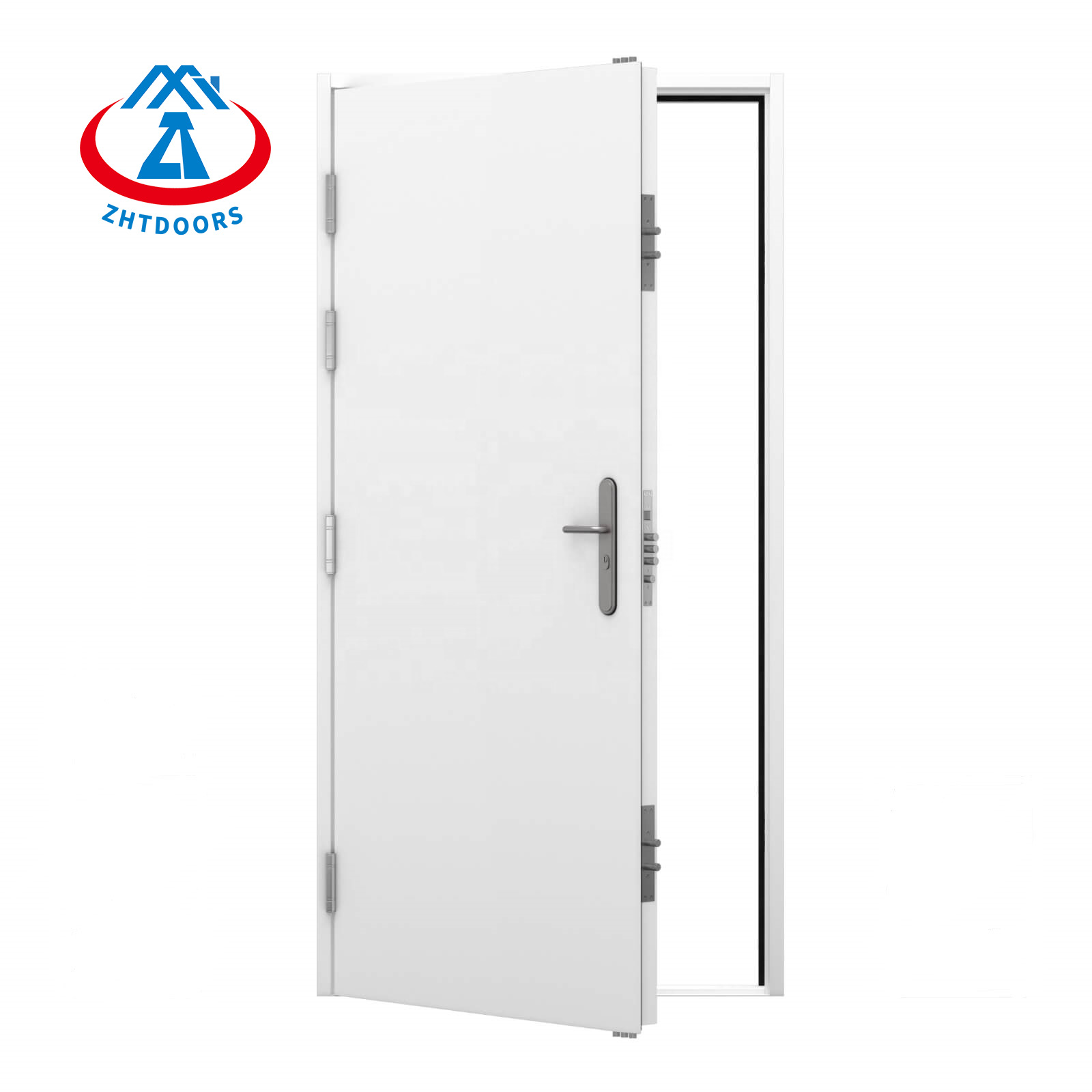 Manufacturer Supplies UL Standard Modern Metal Steel Entrance Door