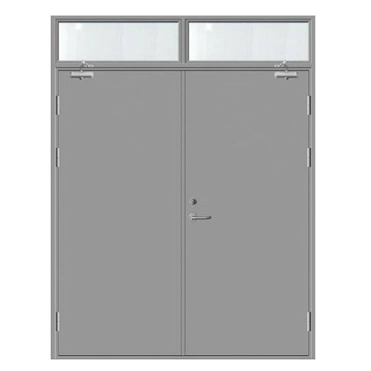 Direct Selling Wholesale EN Standard Metal Industrial Swing Door With Bright Window