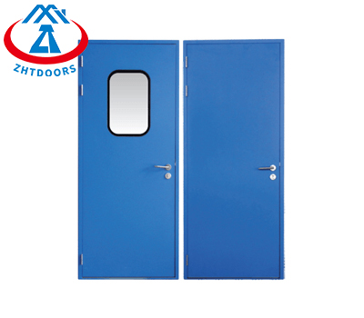 Galvanized Steel Door En Standard Blue Safety Passage Swing Door | Zhongtai