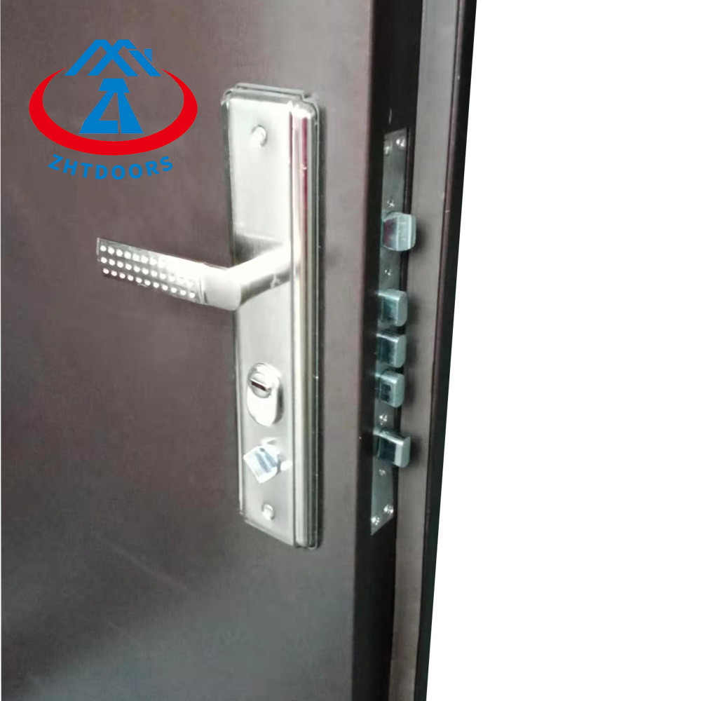 Indoor Metal Black Color Door UL Standard Fireproof Sealed Door