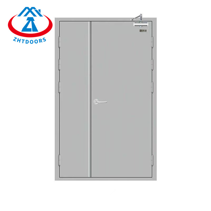 Cheap Fireproof Steel Door EN Standard Double Safety Swing Door