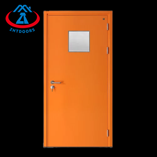 Customized Practical UL Standard Steel Fire Door With Square Glass Window