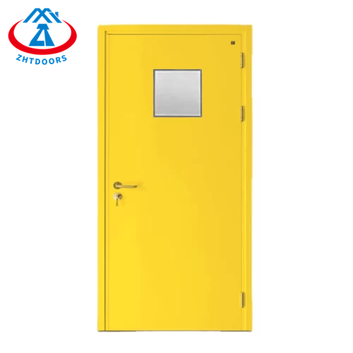 product-Customized Practical AS Standard Steel Fire Door With Square Glass Window-Zhongtai-img
