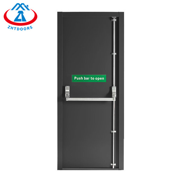 Safety Push Rod Single Leaf Steel BS Standard Metal Rated Door Colors Customizable