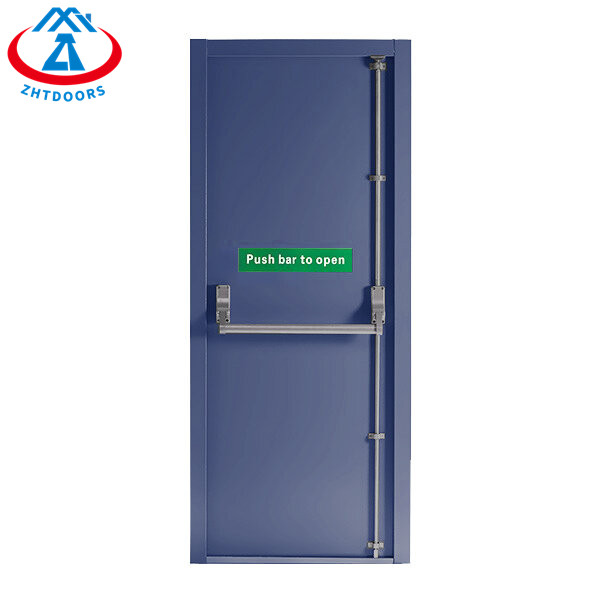 Safety Push Rod Single Leaf Steel BS Standard Metal Rated Door Colors Customizable