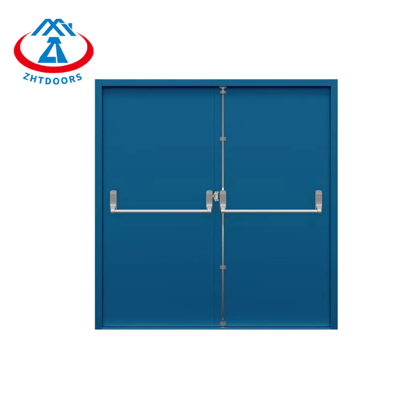 Customized Sales Of Modern Security Anti Theft Steel Front Door With Push Rod