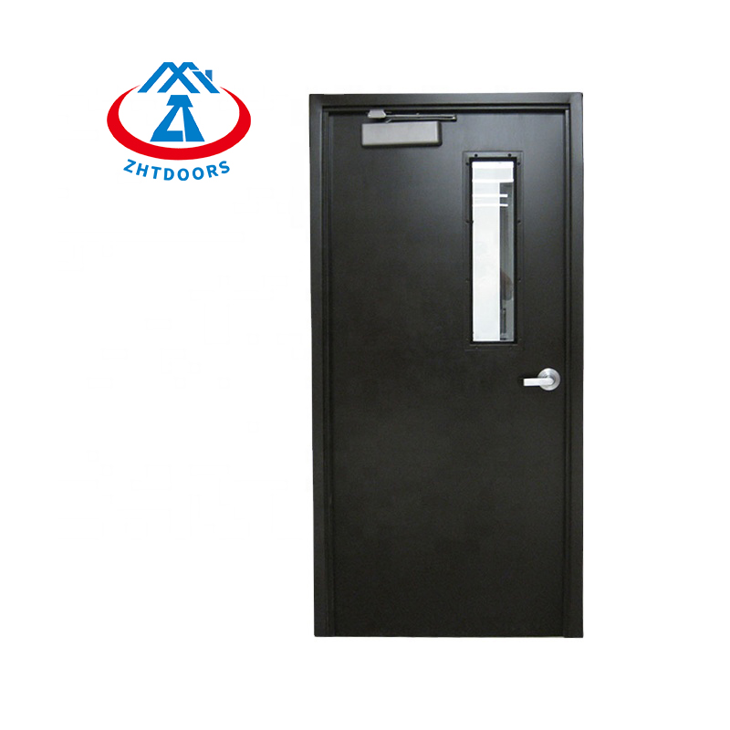 Wholesale Single Color Fire Door BS Standard Black Multi Style Fire Door