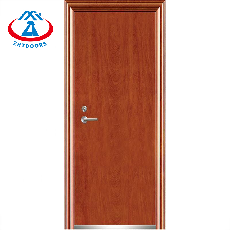 Modern EN Standard Wood Grain Color Durable Commercial Rated Door