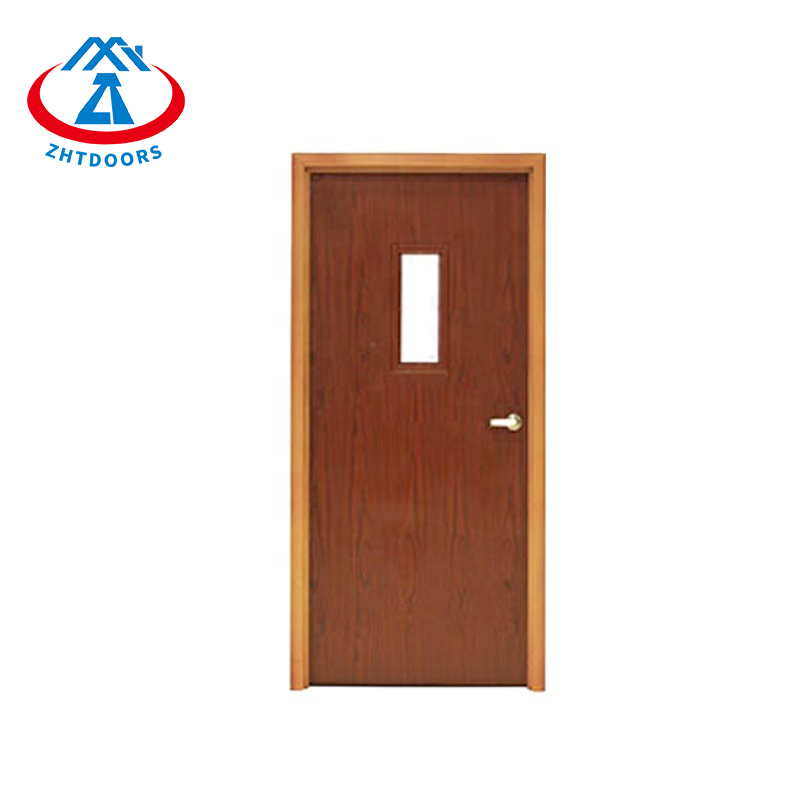 Modern Safe And Durable AS Standard Wood Grain Smoke And Fireproof Door