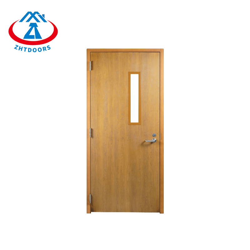 Modern Safe And Durable AS Standard Wood Grain Smoke And Fireproof Door