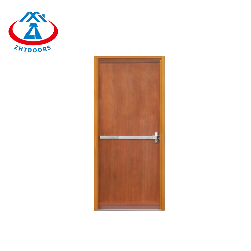 Modern Safe And Durable AS Standard Wood Grain Smoke And Fireproof Door