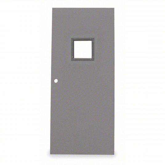product-Zhongtai-Modern Design UL Standard Single Leaf Fire Safety Door With Square Window-img