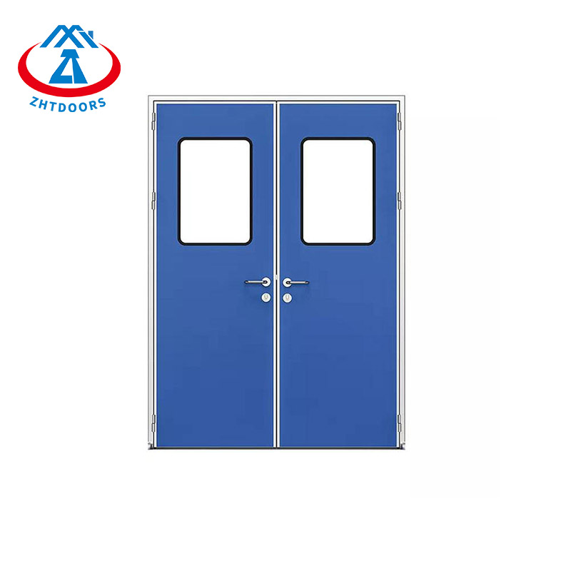 Hospital Fire Rated Door EN Standard Fire Door Cheap Steel Safety