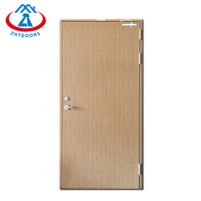 Customized Wood Grain Color BS Standard School Single Safety Emergency Door