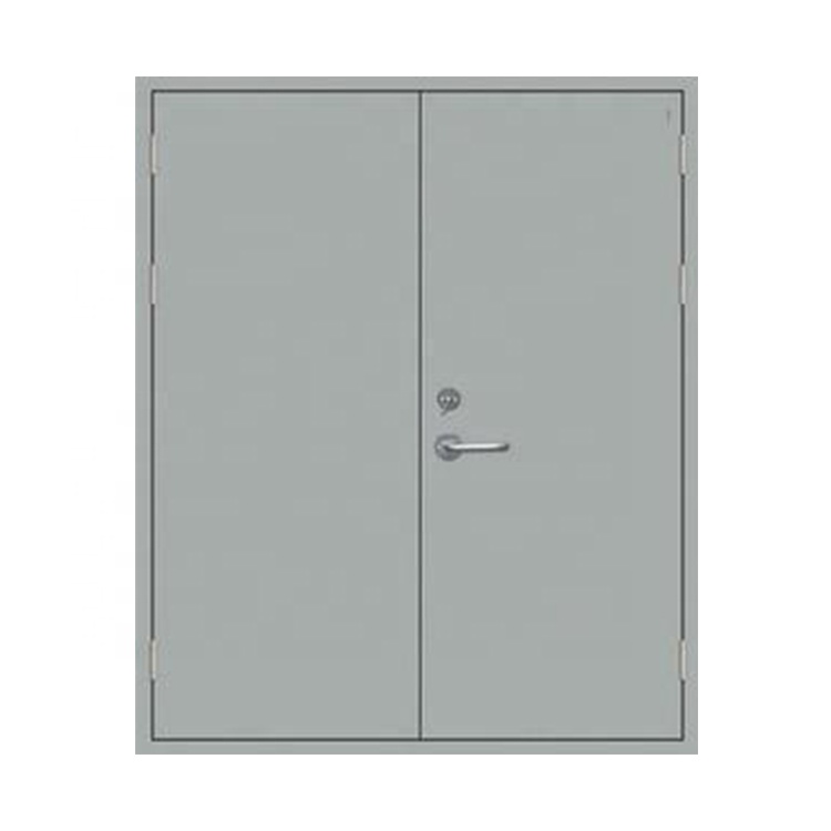 Double Leaf Fire Rated Door EN Standard Indoor Metal Fire Door