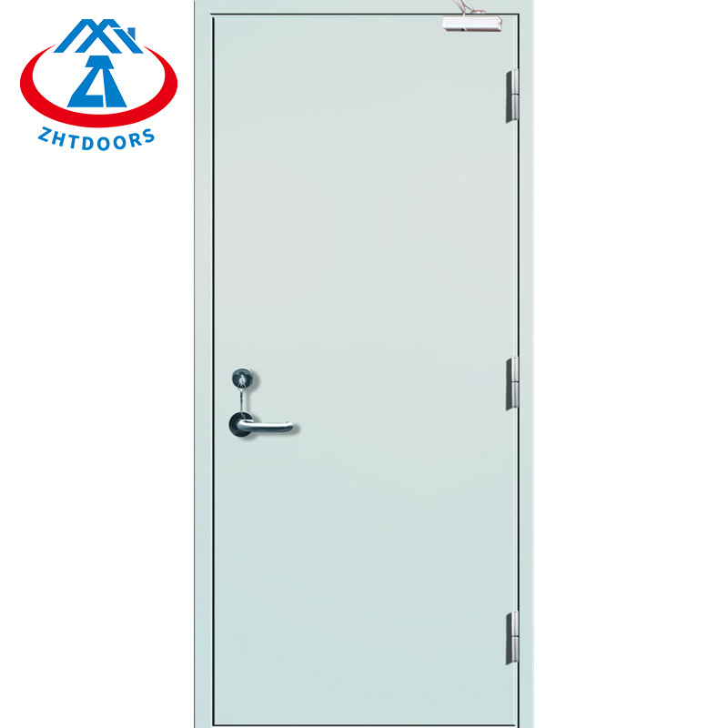 Fireproof Metal Door Single Leaf BS Standard Internal Fire Door