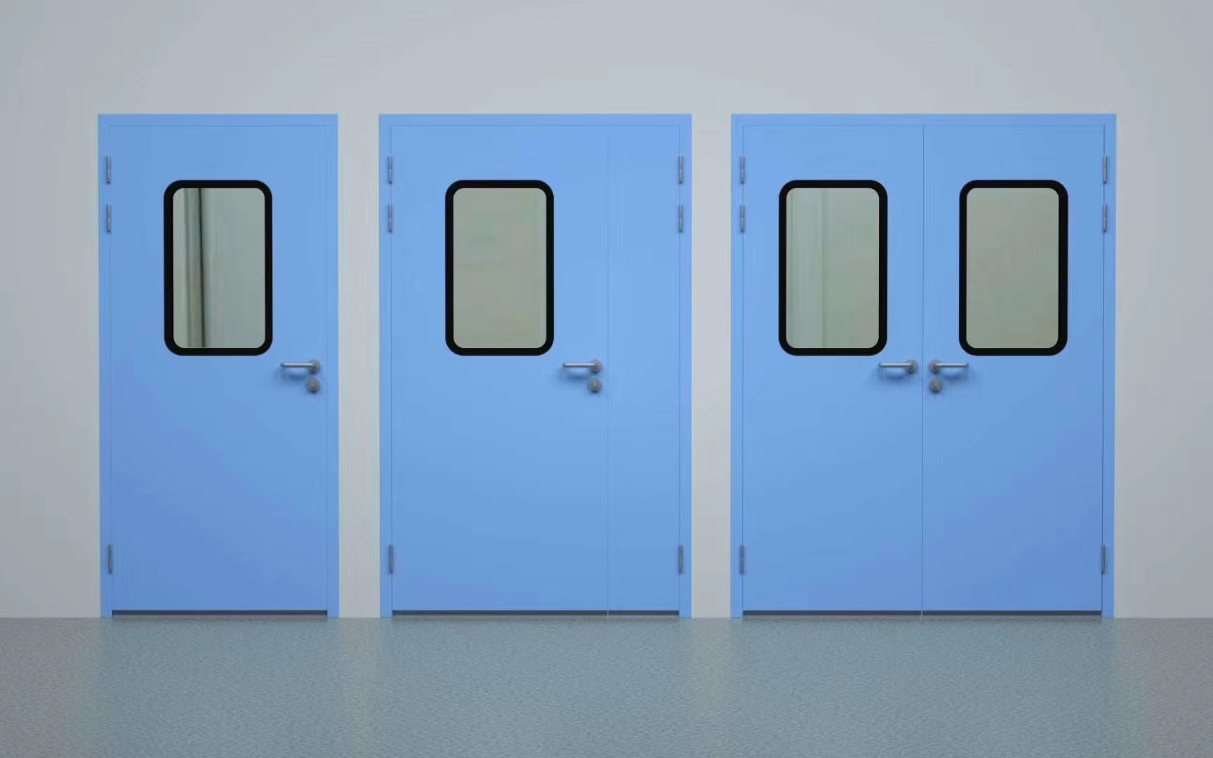 Steel Door For Hospital Safety Exit UL Standard Steel Swing Door