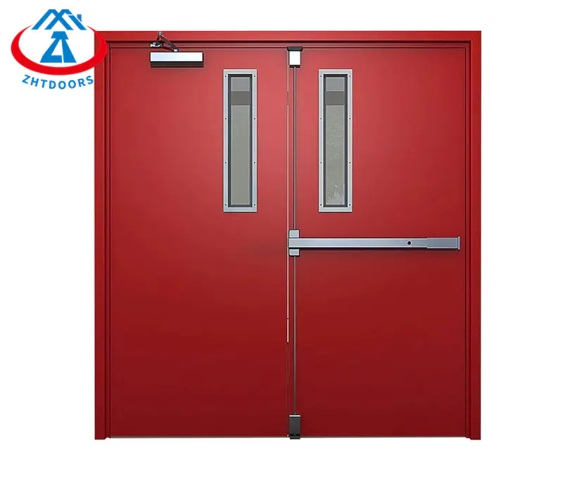 Emergency Double Door AS Standard Emergency Exit Door With Push Rod