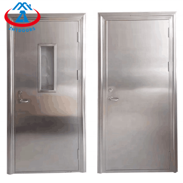 Stainless Steel EN Standard Safety Escape Fire Door With Window