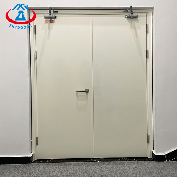 product-Zhongtai-Double Opening Fire Safety Door EN Standard Electrostatic Coating Fire Door-img