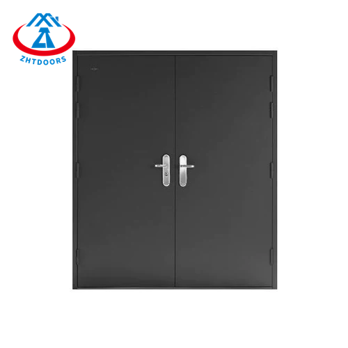 Safety EN Standard 60 Minutes Fire Resistant Double Door Galvanized Steel