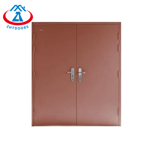 Safety EN Standard 60 Minutes Fire Resistant Double Door Galvanized Steel