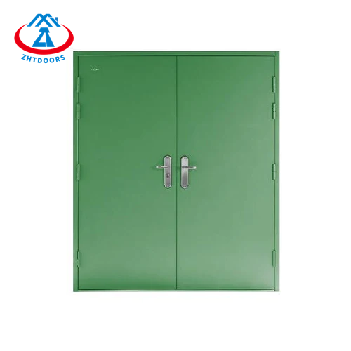 Safety EN Standard 60 Minutes Fire Resistant Double Door Galvanized Steel