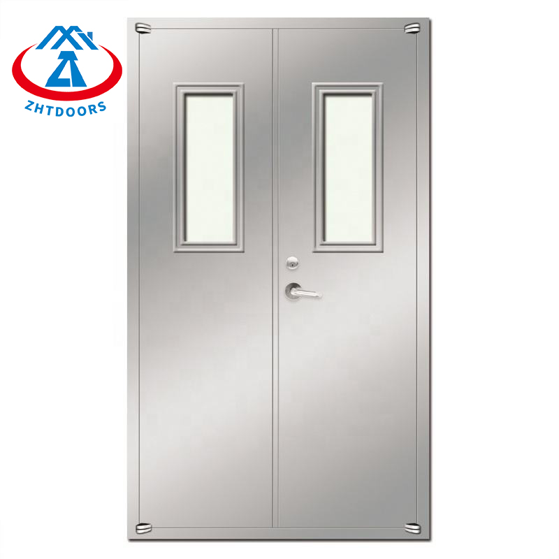 product-Metal Double Door UL Standard Sturdy Swing Metal Door-Zhongtai-img