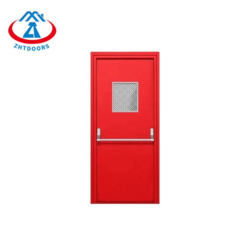 Steel Door Firestop With Push Rod UL Standard 60 Minute Fire Door