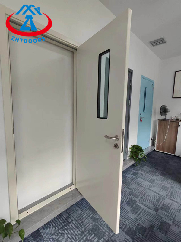 Small Flat Opening Fire Door AS Standard Single Opening Steel Door With Vision Window