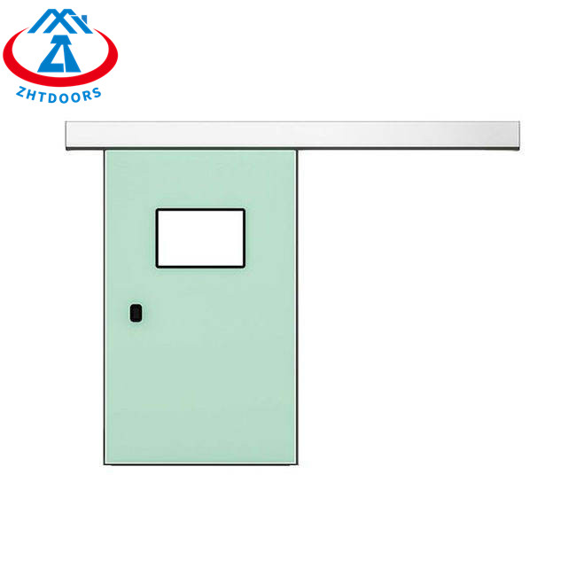 Automatic Sliding Metal Door BS Standard Medical Operating Room Anti Vandal Fire Door