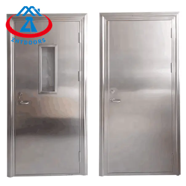 Top Rated Steel Fire Door BS Standard Metal Door With View Window